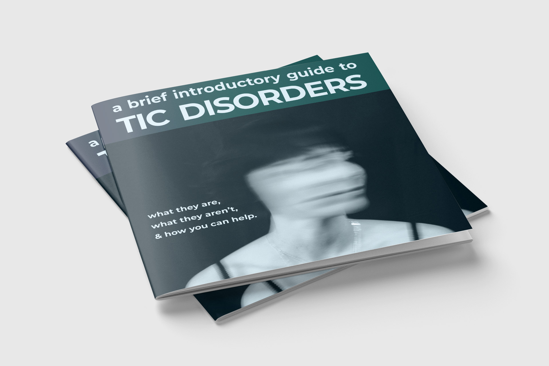 mockup of a brochure about tic disorders